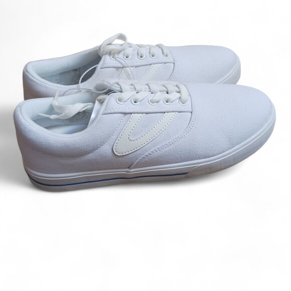 Tretorn Womens White Chelsea Canvas Lace Up Sneakers Running Shoes Size 8.5 NWT - Picture 5 of 13